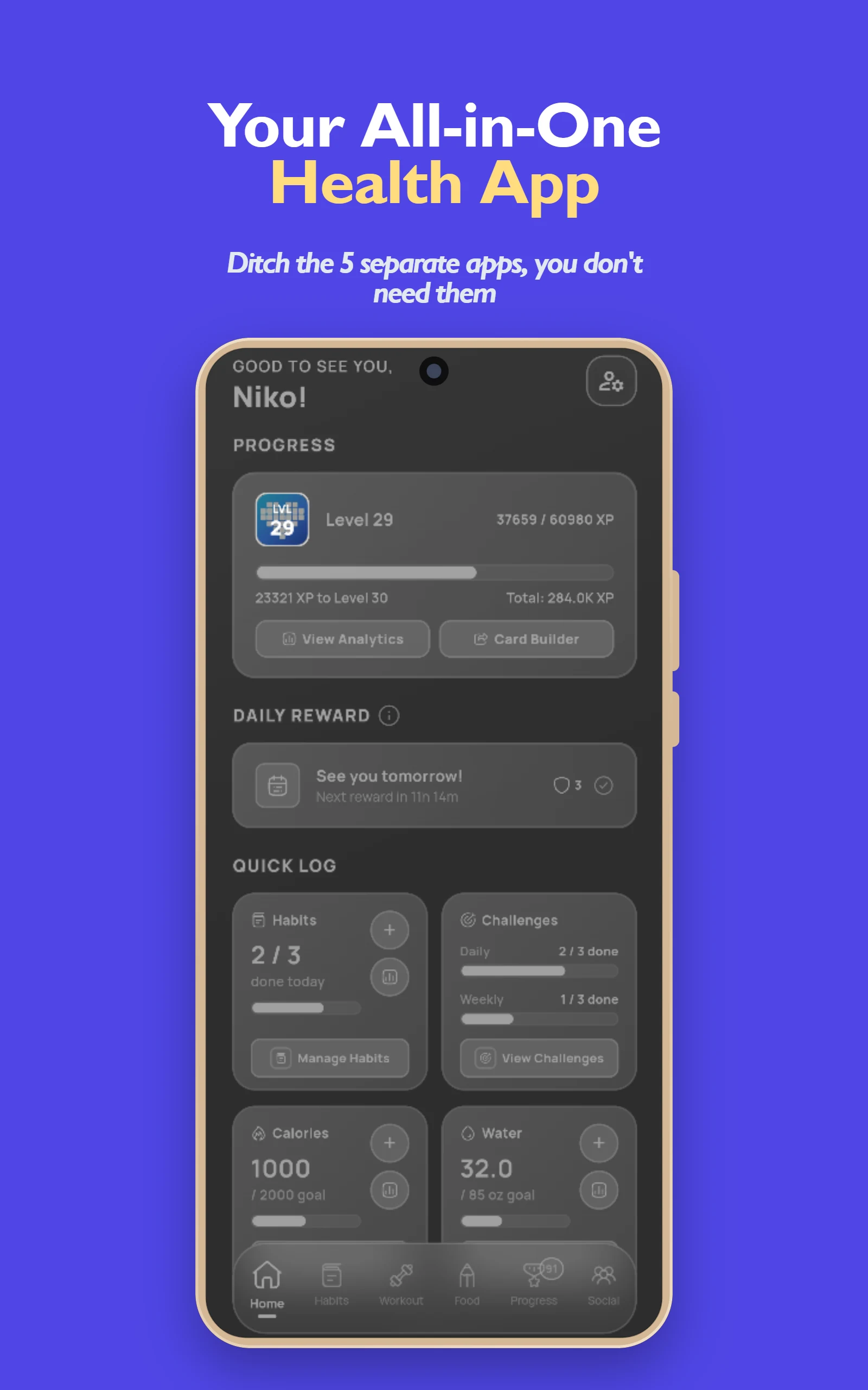 Level Up! — Gamify Your Health screenshot